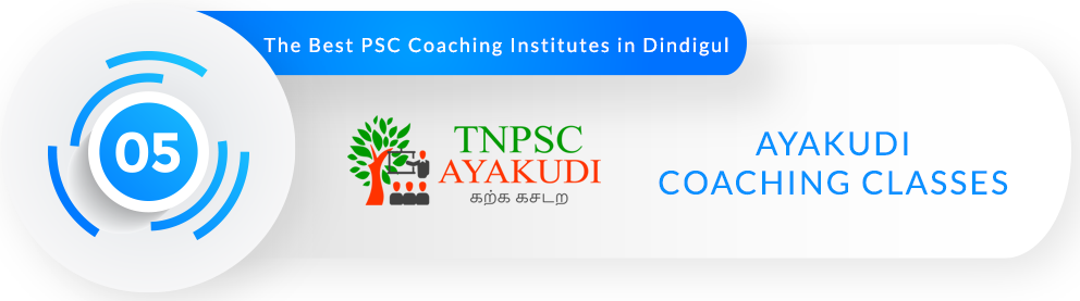 Rank 5- Top TNPSC Coaching in Dindigul